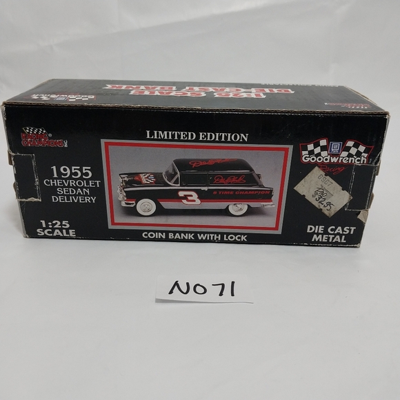 Racing Champions Dale Earnhardt 1955 Chevy Delivery 1/25 Diecast Bank #N071 - Picture 14 of 14
